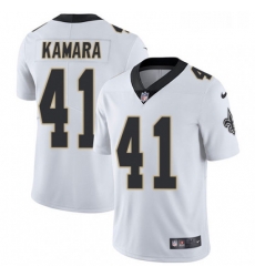 Youth Nike New Orleans Saints 41 Alvin Kamara White Vapor Untouchable Limited Player NFL Jersey