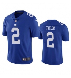 Men New York Giants 2 Tyrod Taylor Royal Vapor Untouchable Limited Stitched Jersey