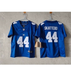 Women New York Giants 44 Cam Skattebo Blue F U S E  Vapor Stitched Jersey Women New York Giants 44 Cam Skattebo Blue F U S E  Vapor Stitched Jersey