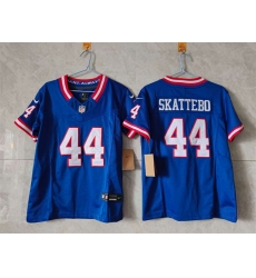 Youth New York Giants 44 Cam Skattebo Blue 2025 Draft F U S E  Throwback Untouchable Limited Stitched Jersey Youth New York Giants 44 Cam Skattebo Blue 2025 Draft F U S E  Throwback Untouchable Limited Stitched Jersey