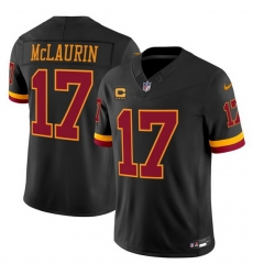 Men Washington Commanders  17 Terry McLaurin Black 2026 F U S E  Hail Raiser Alternate Vapor Limited Stitched Football Jersey
