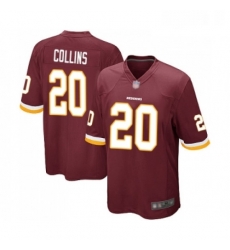 Mens Washington Redskins 20 Landon Collins Game Burgundy Red Team Color Football Jersey