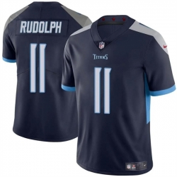 Men Tennessee Titans 11 Mason Rudolph Navy Vapor Limited Stitched Football Jersey