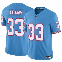 Men Tennessee Titans 33 Jamal Adams Blue 2024 F U S E  Throwback Vapor Limited Stitched Football Jersey