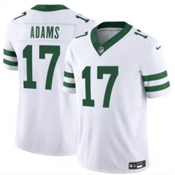 Men New York Jets 17 Davante Adams White 2024 F U S E Vapor Limited Stitched Jersey