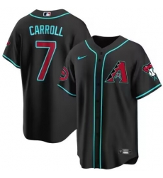 Men Arizona Diamondbacks Active Player Custom 2023 24 Black Cool Base Stitched Baseball Jersey