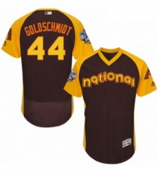 Mens Majestic Arizona Diamondbacks 44 Paul Goldschmidt Brown 2016 All Star National League BP Authentic Collection Flex Base MLB Jersey