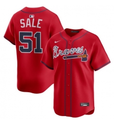 Men Atlanta Braves Nike Alternate Limited Jersey Red Sale Chris 51 Men Atlanta Braves Nike Alternate Limited Jersey Red Sale Chris 51