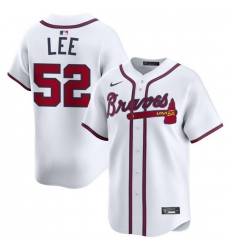 Men Atlanta Braves Nike Alternate Limited Jersey White Lee Dylan 52 Men Atlanta Braves Nike Alternate Limited Jersey White Lee Dylan 52