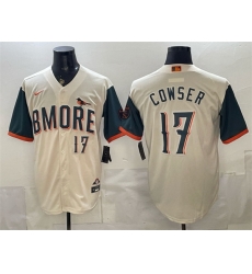 Men Baltimore Orioles 17 Colton Cowser Natural 2026 City Connect Stadium Stitched Baseball Jersey Men Baltimore Orioles 17 Colton Cowser Natural 2026 City Connect Stadium Stitched Baseball Jersey