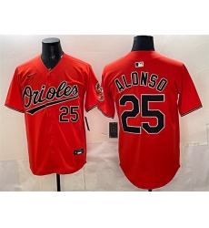 Men Baltimore Orioles 25 Pete Alonso Orange 2025 Limited Stitched Baseball Jersey