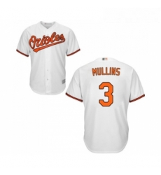 Youth Baltimore Orioles 3 Cedric Mullins Replica White Home Cool Base Baseball Jersey 