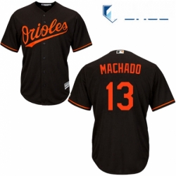 Youth Majestic Baltimore Orioles 13 Manny Machado Authentic Black Alternate Cool Base MLB Jersey