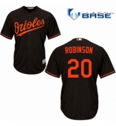 Youth Majestic Baltimore Orioles 20 Frank Robinson Replica Black Alternate Cool Base MLB Jersey