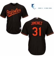 Youth Majestic Baltimore Orioles 31 Ubaldo Jimenez Authentic Black Alternate Cool Base MLB Jersey