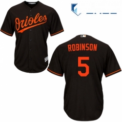 Youth Majestic Baltimore Orioles 5 Brooks Robinson Authentic Black Alternate Cool Base MLB Jersey