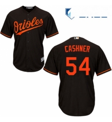 Youth Majestic Baltimore Orioles 54 Andrew Cashner Replica Black Alternate Cool Base MLB Jersey 