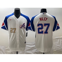 MLB Braves 27 Riley White City Connect Cool Base Men Jersey 1