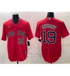 Men Boston Red Sox 19 Roman Anthony Red Cool Base Stitched Baseball Jersey Men Boston Red Sox 19 Roman Anthony Red Cool Base Stitched Baseball Jersey