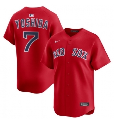 Men Boston Red Sox Nike Home Limited Jersey Red Yoshida Masataka 7
