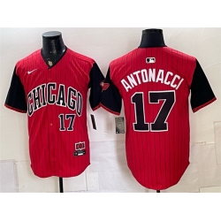 Men Chicago White Sox  17 Sam Antonacci Red Black 2025 City Connect Limited Stitched Baseball Jersey