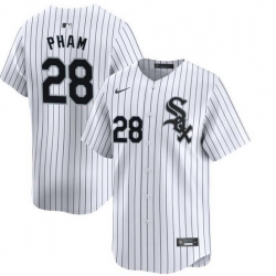 Men Chicago White Sox 28 Tommy Pham White 2024 Home Limited Stitched Baseball Jersey