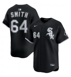 Men Chicago White Sox Nike Black Alternate Limited Jersey Smith Shane 64