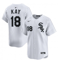 Men Chicago White Sox Nike Home Limited Jersey White Kay Anthony 18