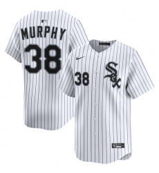 Men Chicago White Sox Nike Home Limited Jersey White Murphy Chris 38