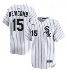 Men Chicago White Sox Nike Home Limited Jersey White Newcomb Sean 15