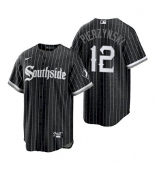 Men's Chicago White Sox Southside AJ Pierzynski Black Replica Jersey