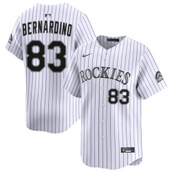 Men Colorado Rockies Nike White Alternate Limited Jersey Bernardino Brennan 83