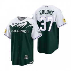 Men Nike Nike Colorado Rockies #37 Alex Colome City Connect Stitched Cool Base Baseball Jersey