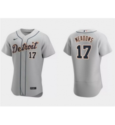 Men Detroit Tigers 17 Austin Meadows Grey Flex Base Stitched Jersey