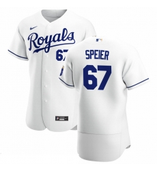 Men Kansas City Royals 67 Gabe Speier Men Nike White Home 2020 Flex Base Player MLB Jersey