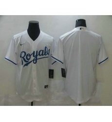 Men Kansas City Royals Blank White Stitched MLB Cool Base Nike Jersey