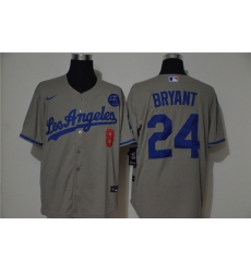 Dodgers 24 Kobe Bryant Gray 2020 Nike KB Cool Base Jersey