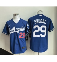 Men Los Angeles Dodgers  29 Tarik Skubal Royal 2026 Cool Base Stitched Baseball Jersey