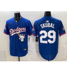 Men Los Angeles Dodgers 29 Tarik Skubal Royal Hello Kitty Night 2025 World Series Champions Patch Stitched Baseball Jersey Men Los Angeles Dodgers 29 Tarik Skubal Royal Hello Kitty Night 2025 World Series Champions Patch Stitched Baseball Jersey