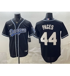 Men Los Angeles Dodgers 44 Andy Pages Black Stitched Baseball Jersey Men Los Angeles Dodgers 44 Andy Pages Black Stitched Baseball Jersey