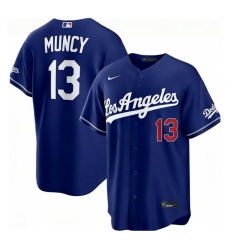 Men Los Angeles Dodgers Max Muncy 13 Blue 2026 Gold Collection Stadium Stitched Baseball Jersey