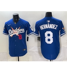 Men Los Angeles Dodgers x One Piece 8 Enrique Hernandez Royal Vapor Premier Limited Stitched Baseball Jersey Men Los Angeles Dodgers x One Piece 8 Enrique Hernandez Royal Vapor Premier Limited Stitched Baseball Jersey