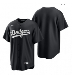 Men Men Los Angeles Dodgers All Black Cool Base Jersey