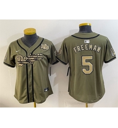 Youth Los Angeles Dodgers 5 Freddie Freeman Olive 2026 Armed Forces Day Stitched Baseball Jersey Youth Los Angeles Dodgers 5 Freddie Freeman Olive 2026 Armed Forces Day Stitched Baseball Jersey