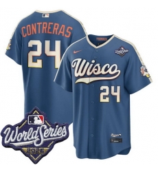 Men Milwaukee Brewers 24 William Contreras Nike 2026 World Series City Connect Stitched Baseball Jersey