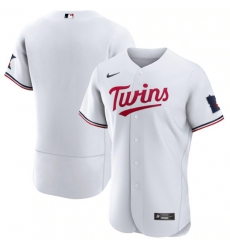 Men Minnesota Twins Blank White 2023 Home Team Flex Base Stitched Jersey