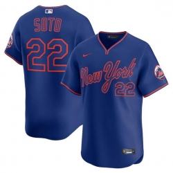 Men New York Mets 22 Juan Soto Royal 2025 Alternate Limited Stitched Baseball Jersey Men New York Mets 22 Juan Soto Royal 2025 Alternate Limited Stitched Baseball Jersey