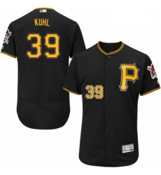 Mens Majestic Pittsburgh Pirates 39 Chad Kuhl Black Alternate Flex Base Authentic Collection MLB Jersey