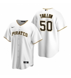 Mens Nike Pittsburgh Pirates 50 Jameson Taillon White Home Stitched Baseball Jersey