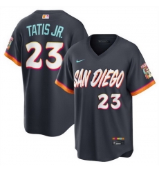 Men San Diego Padres Fernando Tatis Jr Obsidian 2026 City Connect Stadium Stitched Baseball Jersey Men San Diego Padres Fernando Tatis Jr Obsidian 2026 City Connect Stadium Stitched Baseball Jersey